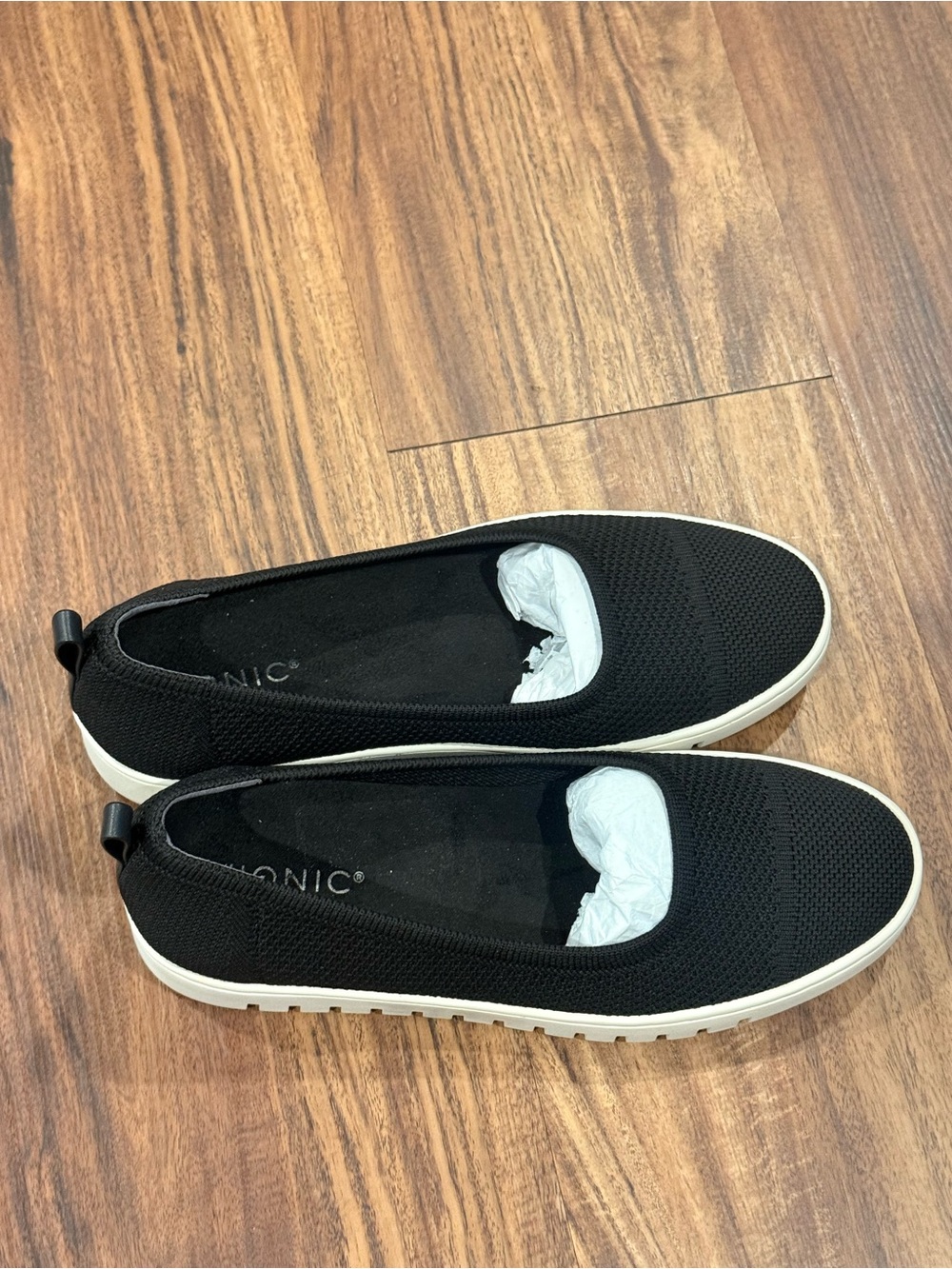 Vionic Uptown Skimmer Knit Flat Shoes 8.5
Black Slip On Womens New